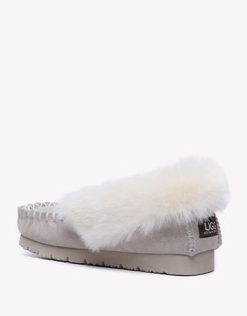 Popo Cow Suede Moccasin in Sand
