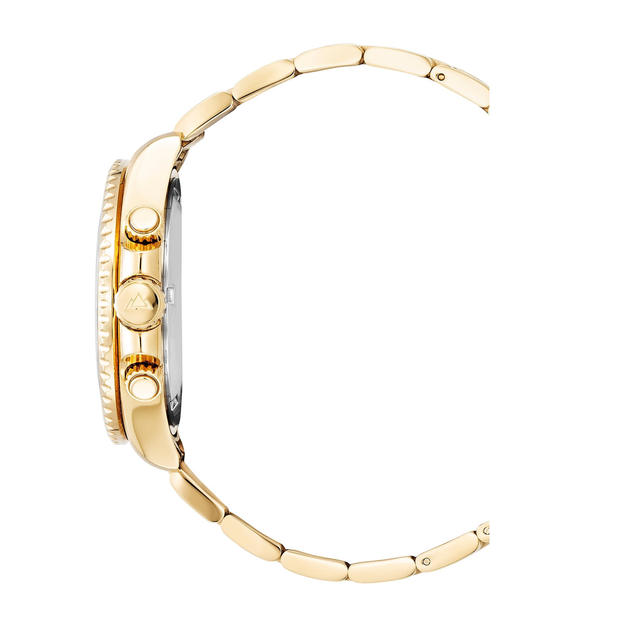 Christophe Duchamp Marine Chrono - Black Dial with Gold Stainless Steel Strap