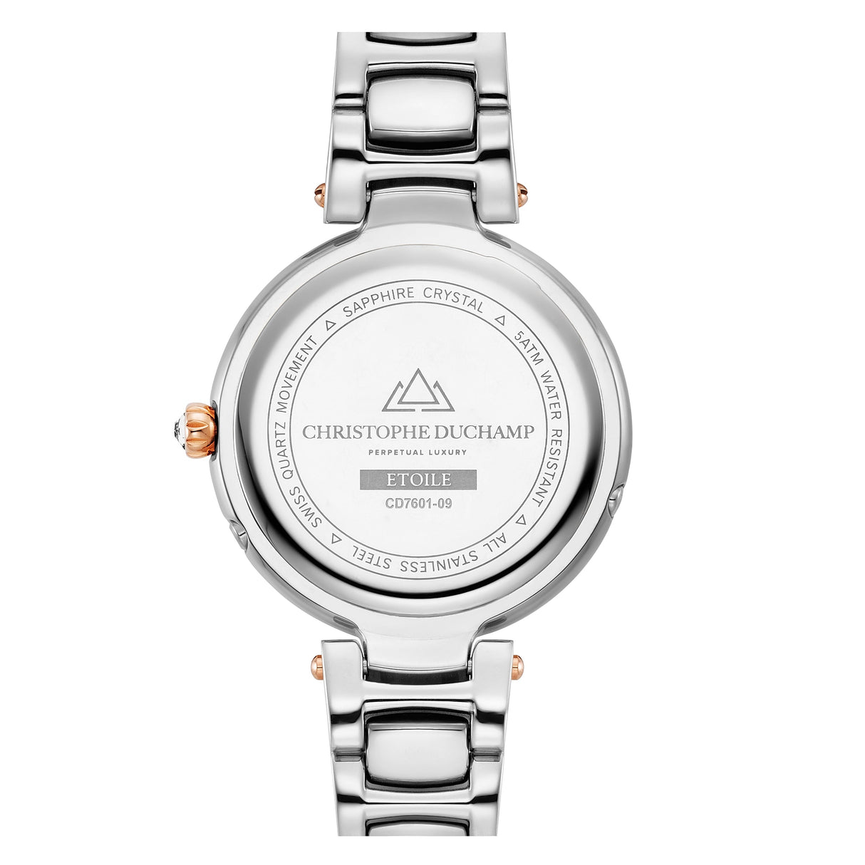 Christophe Duchamp Etoile - Green Dial with Rose Gold & Silver Stainless Steel Strap