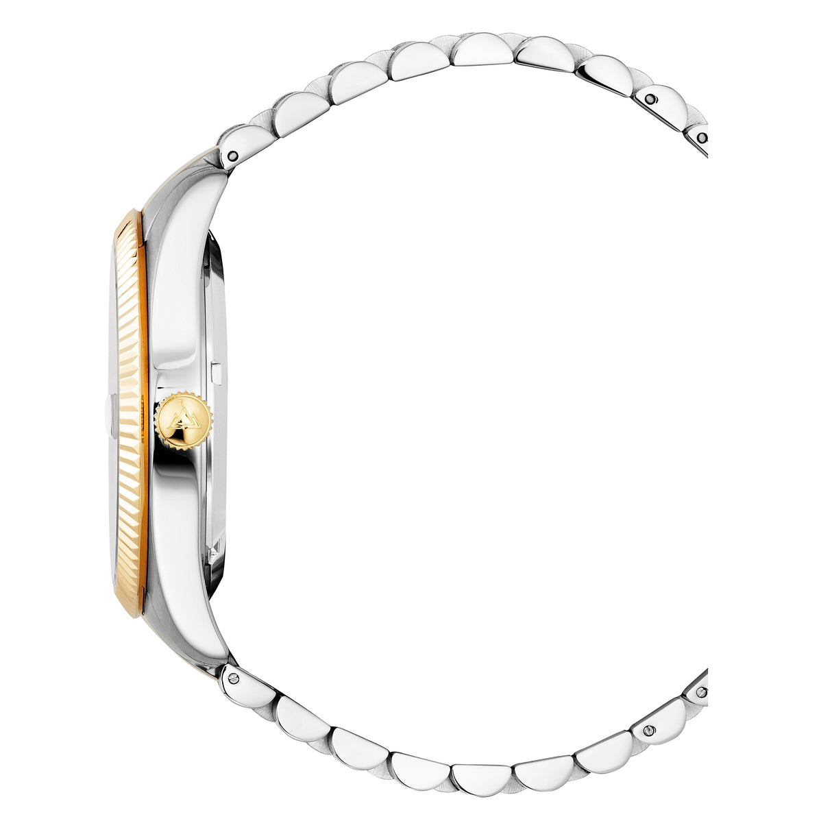 Christophe Duchamp Audace - White Dial with Gold & Silver Stainless Steel Strap