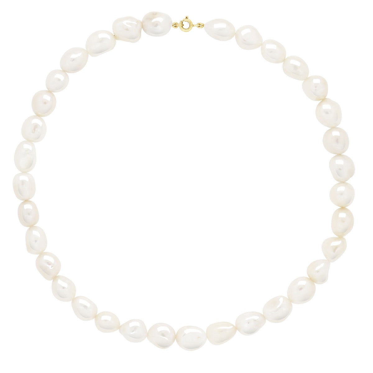 Necklace Gold - Natural White - Longueur 42 cm