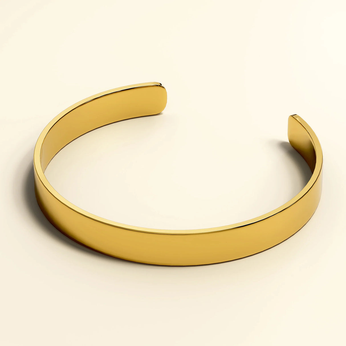 Bullion Gold Avenue Classic Cuff Bangle Gold - 8mm