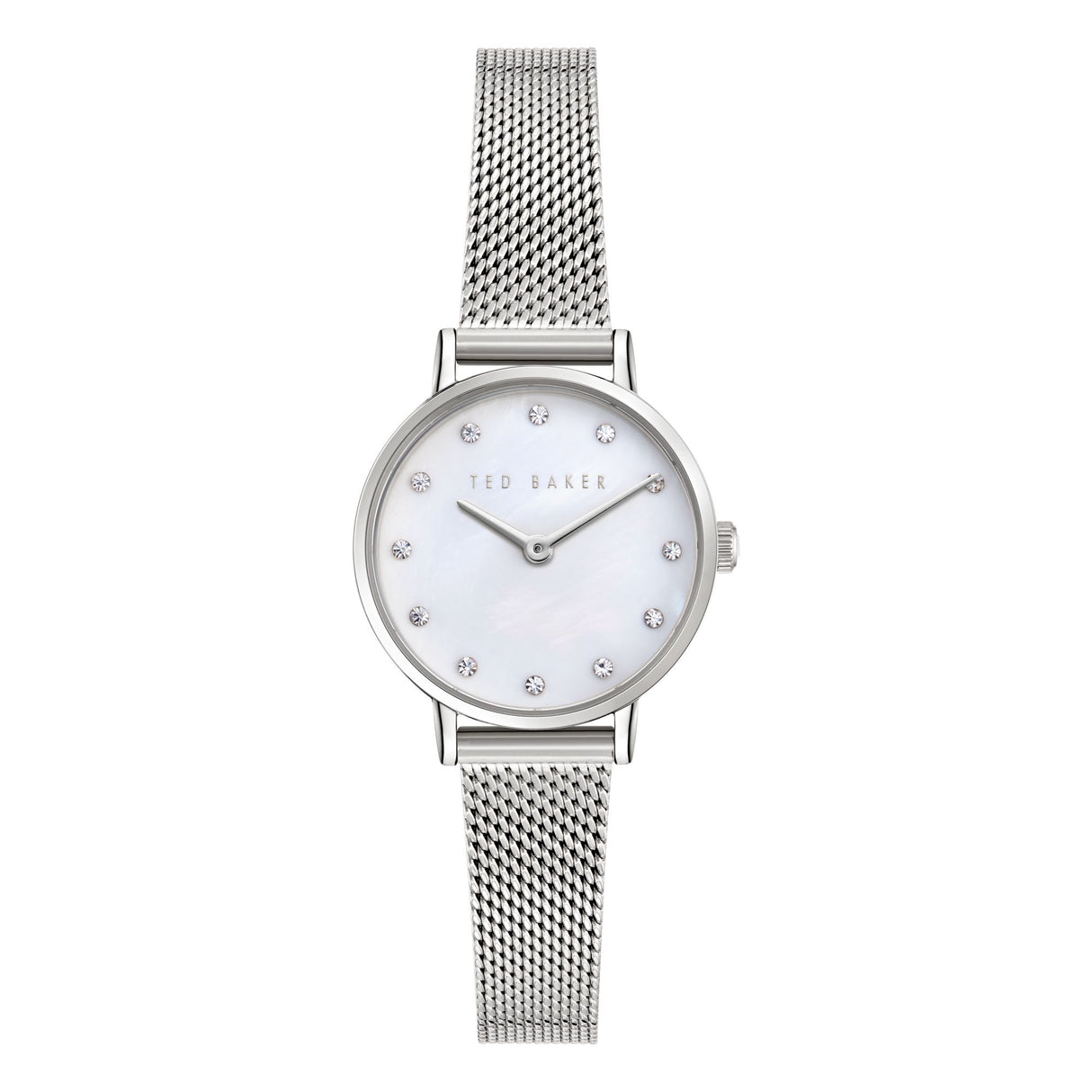Ted Baker Womens Staciie 28mm Mother of Pearl Dial with Silver-Tone Mesh Strap