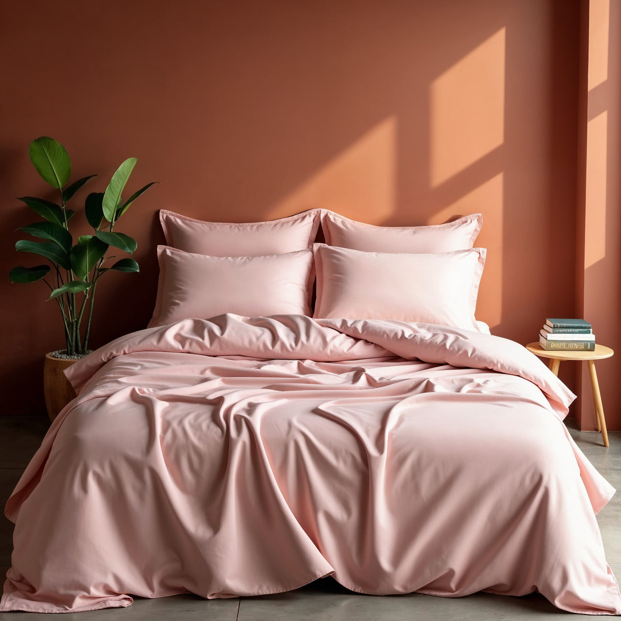 Royal Comfort Balmain 1000TC Bamboo cotton Sheet Sets- Blush