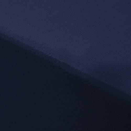 Bamboo Cotton Mega Fitted Sheet 50cm Wall Navy