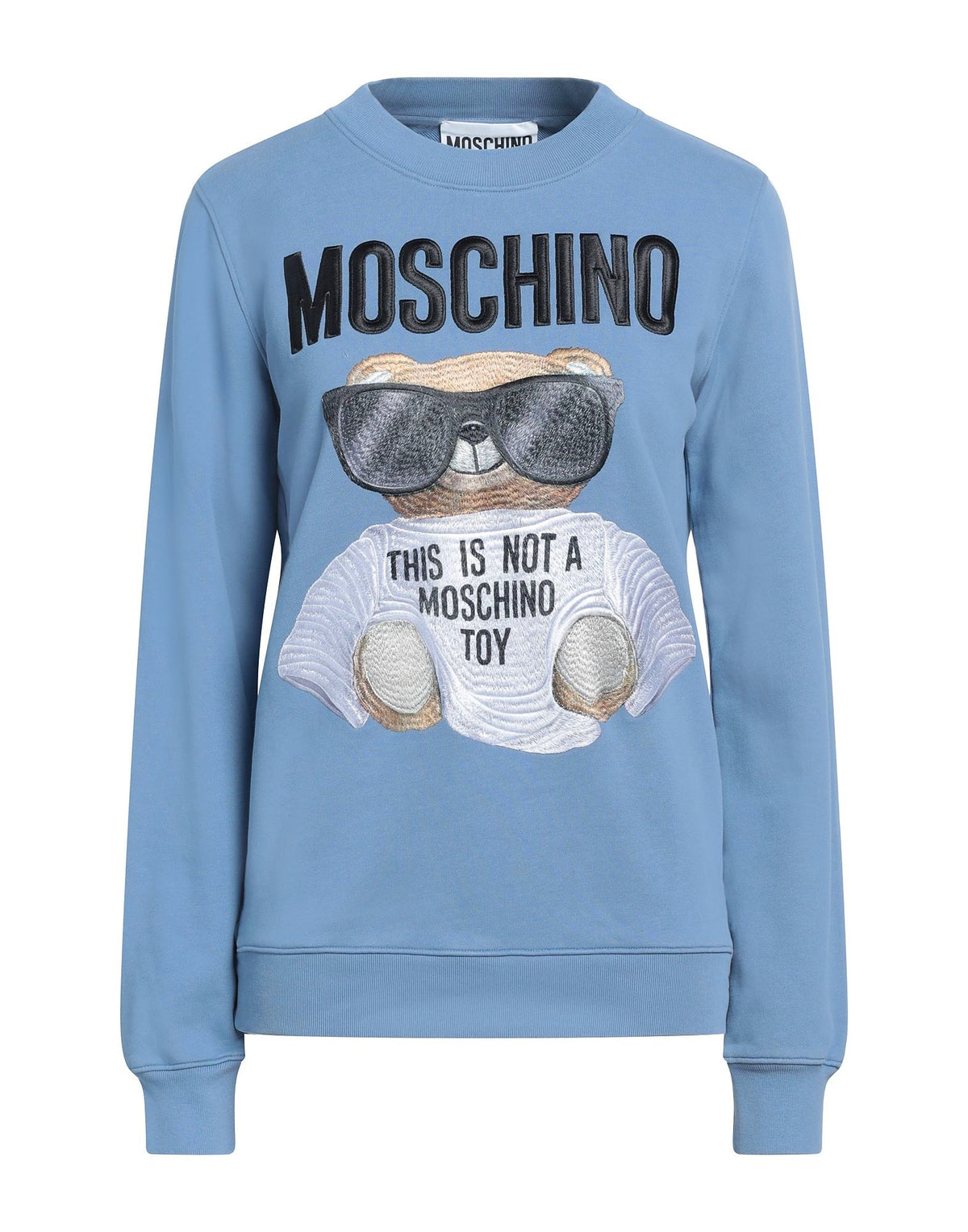 Moschino Womens Sweatshirt - Pastel blue