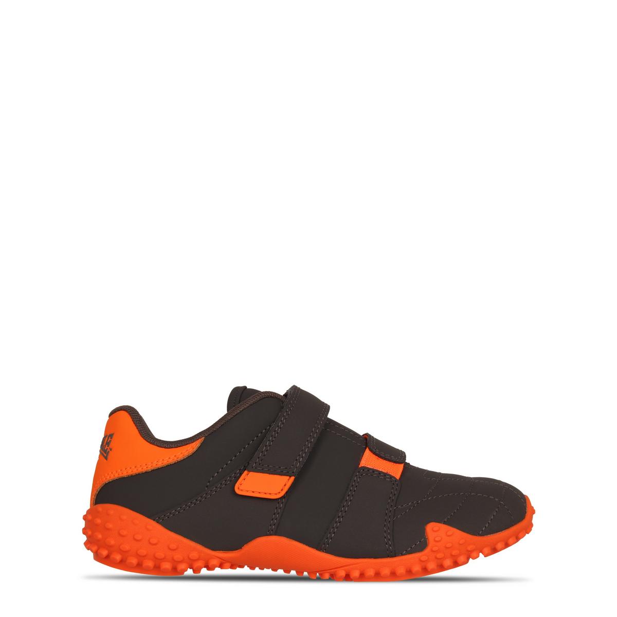 Lonsdale Younger Kids Unisex Fulham Low Top Sneakers Grey/Orange
