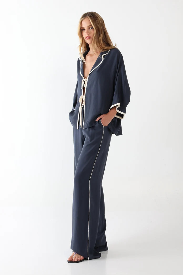 Lost In Lunar Rheea Shirt - Navy