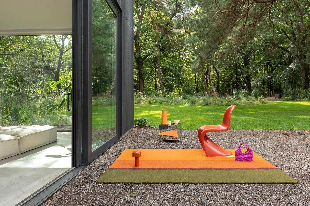 Brink & Campman Habitat Festival Stripe Orange 496513 Outdoor Rug