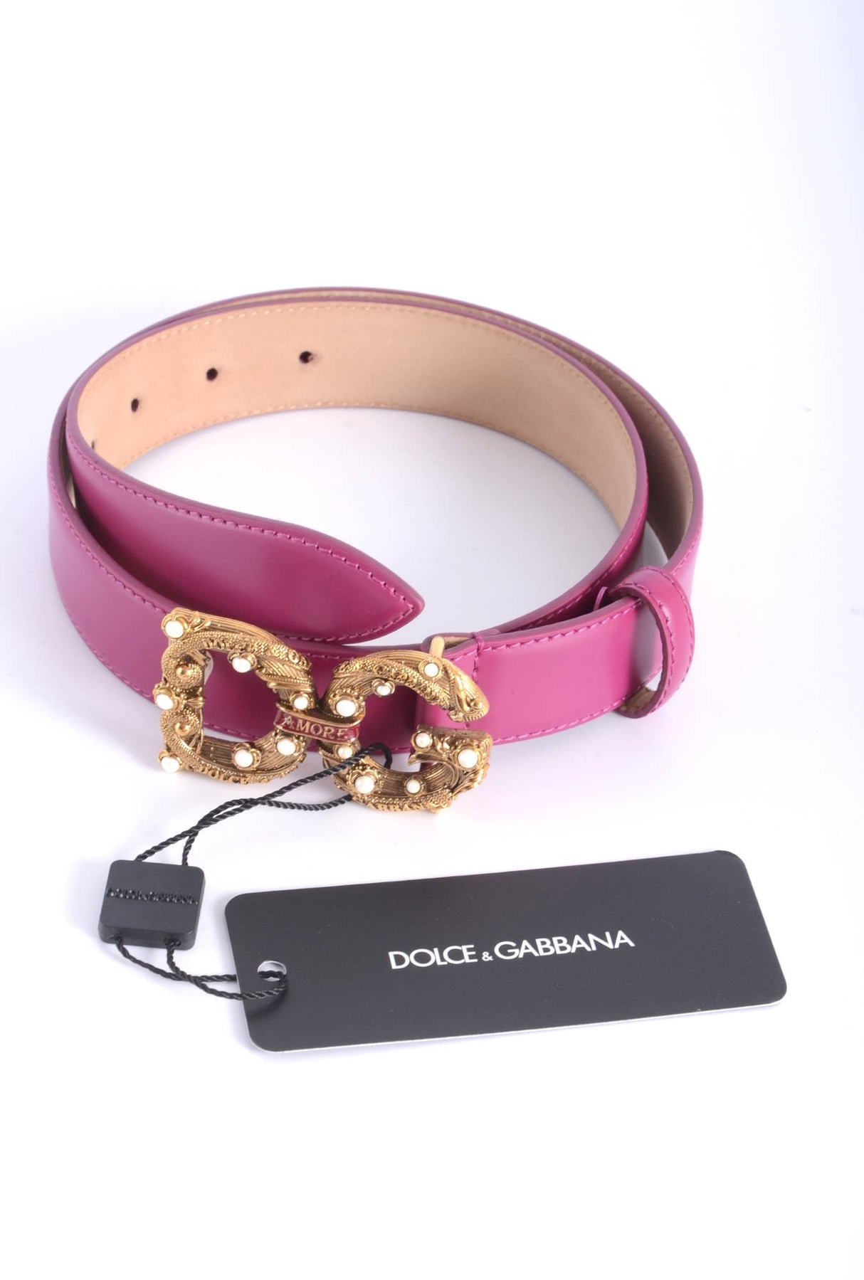 Dolce & Gabbana Women "DG Amore" Logo 3 cm Belt