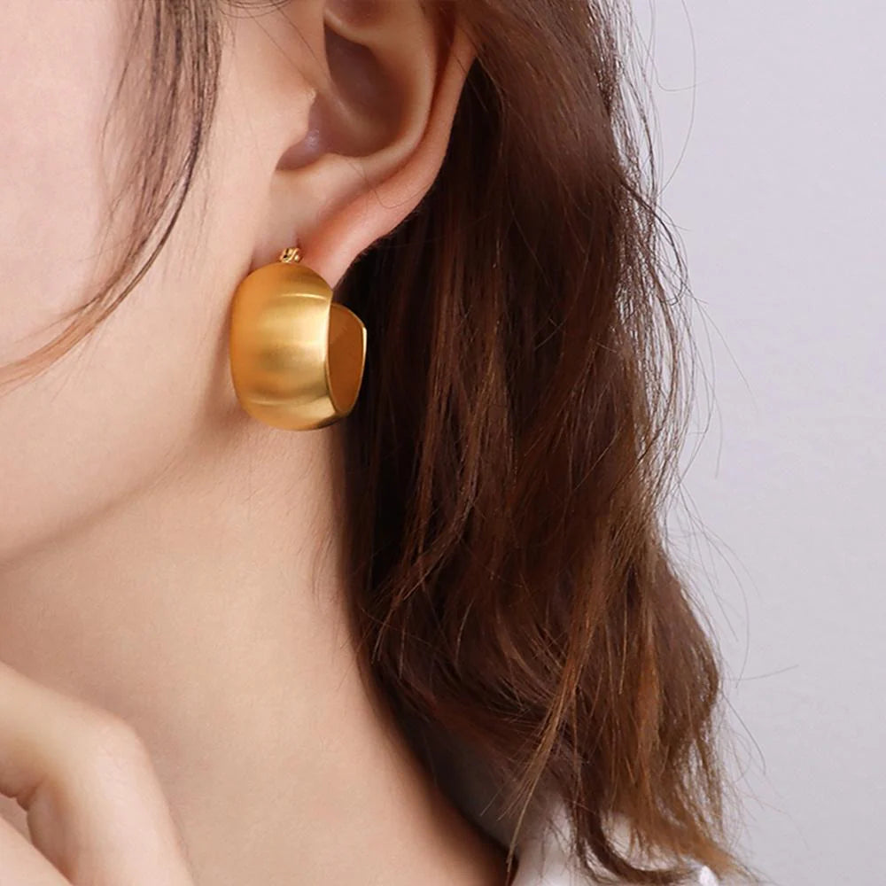 Bullion Gold Posh Gold Hoop Earrings