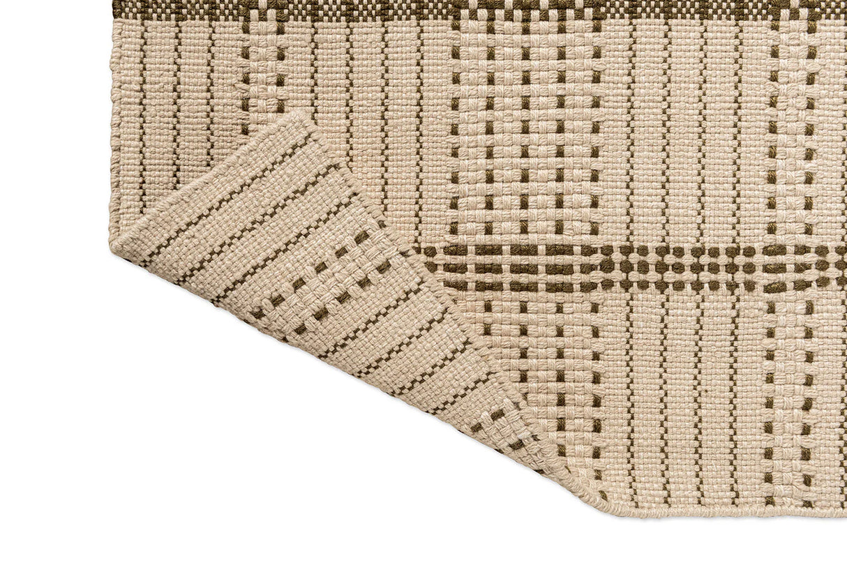 Brink & Campman Zona Olive Stitch 495707 Runner Outdoor Rug