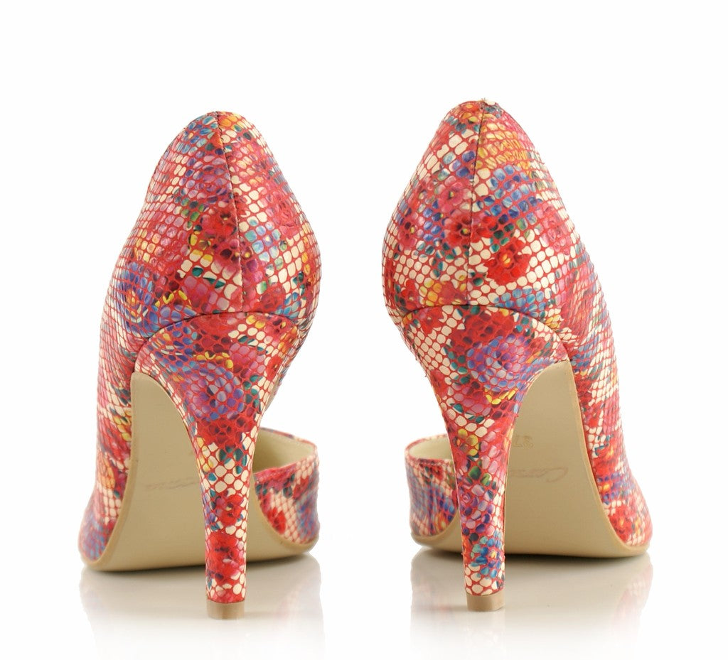 Bosccolo Womens Spike Heels - Flower Multicolour
