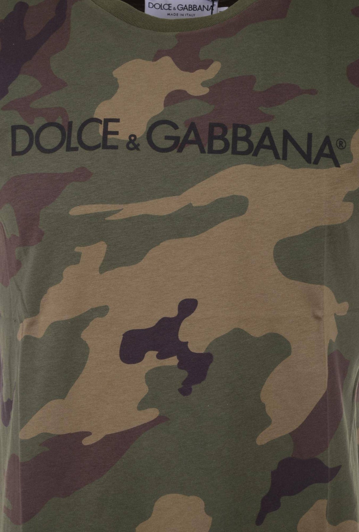 Dolce & Gabbana Men Camouflage Short Sleeve T-shirt