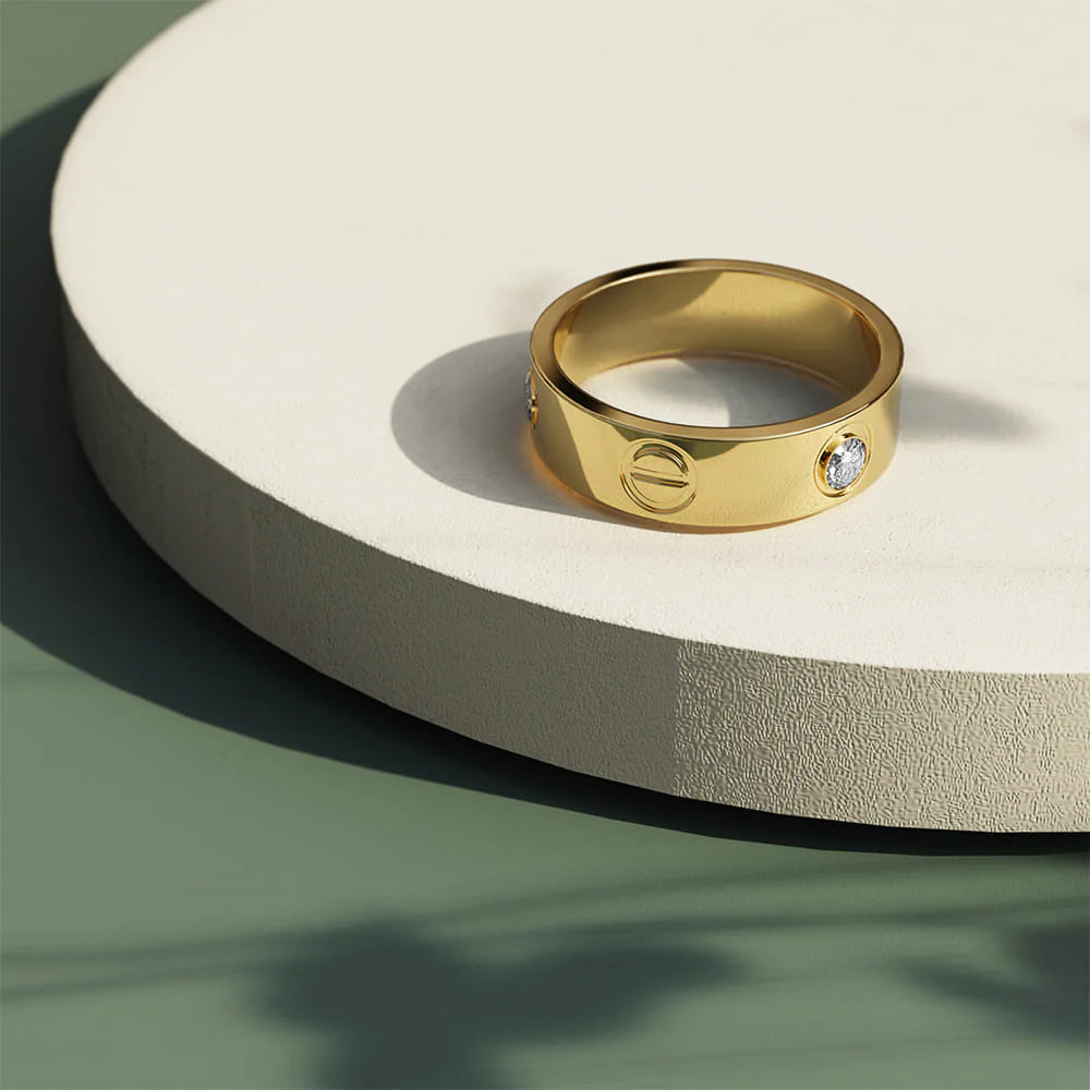 Bullion Gold Carrie Ring In Gold
