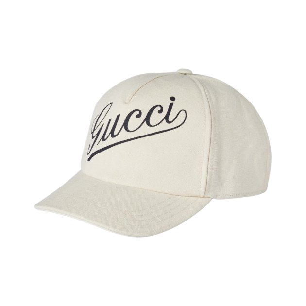 Gucci Logo Cap - White