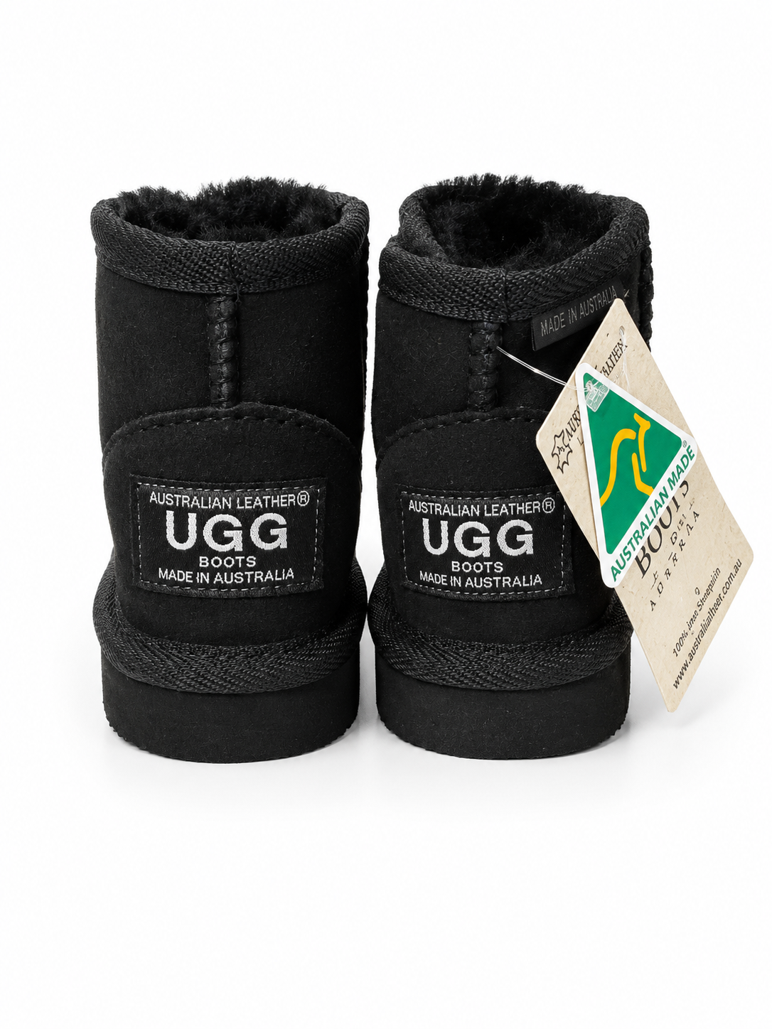 Australian Leather Ugg Kids Classic Mini - Black - AU8