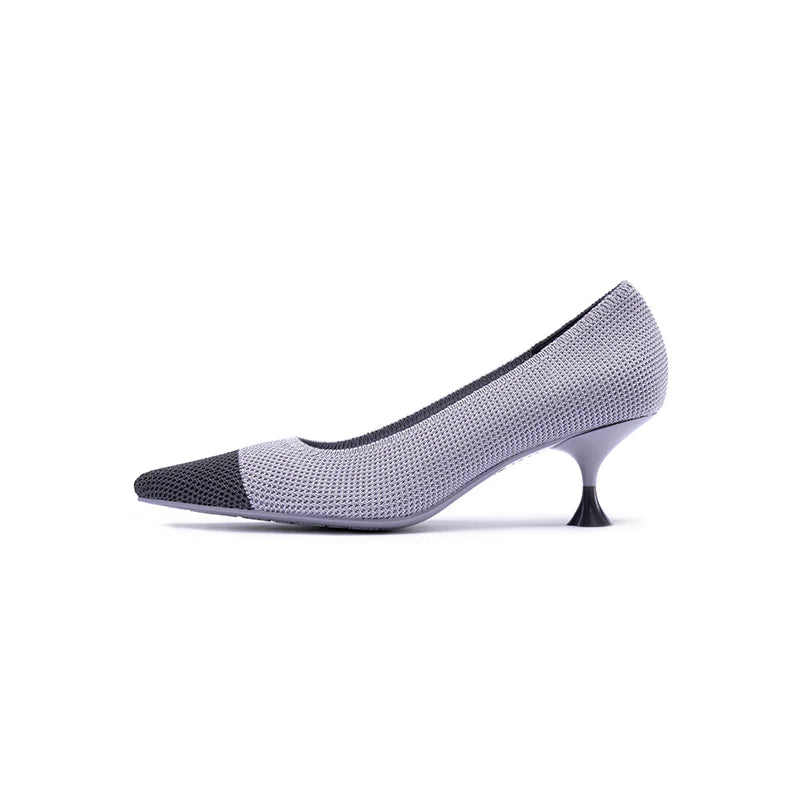Corporate Color Block Kitten Heels - Lavender