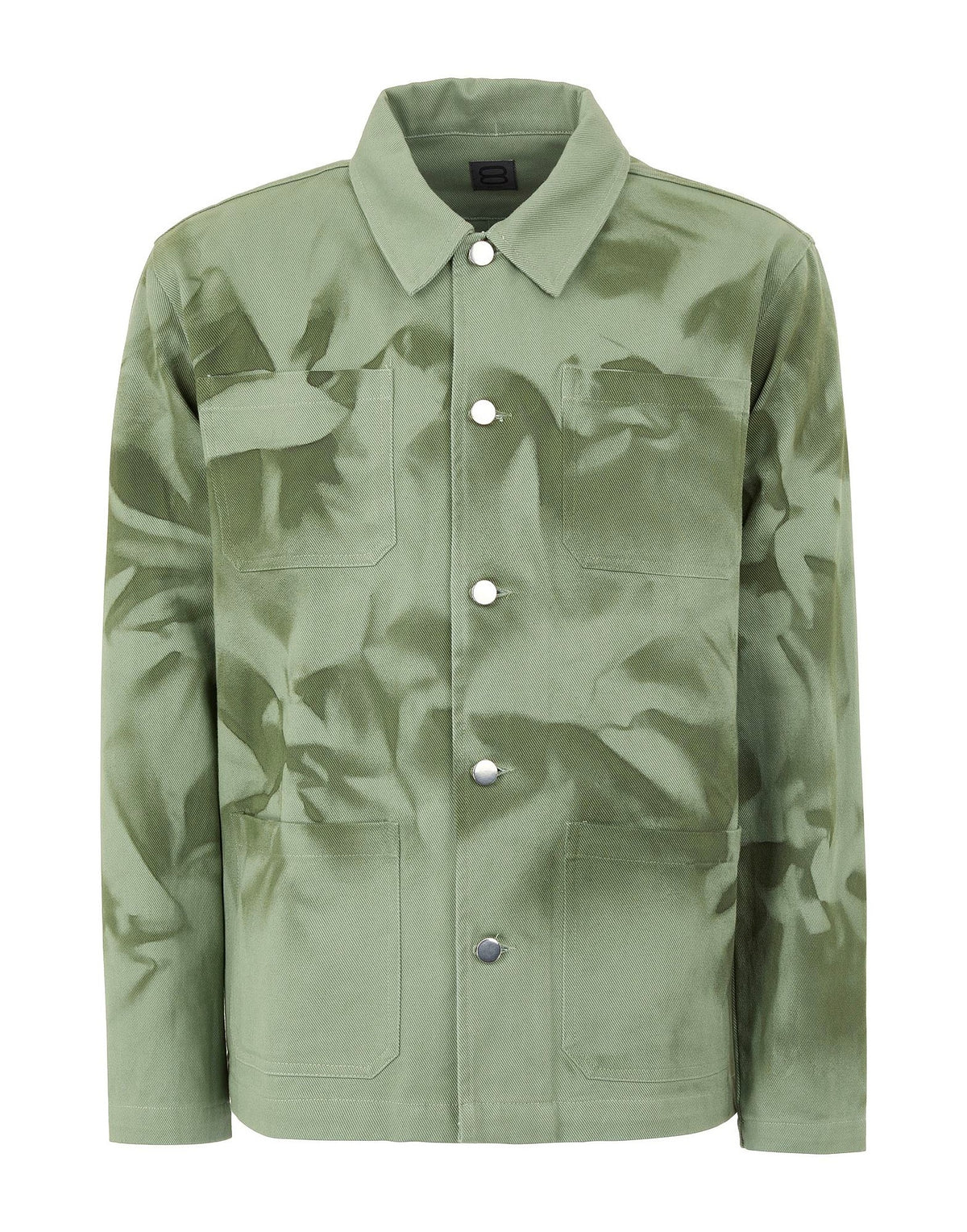 8 By Yoox Unisex Denim Shirt - Sage green