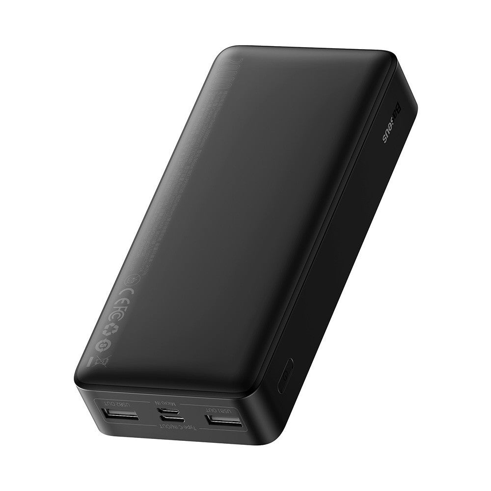 Baseus Bipow Power Bank 20000mAh 15W Digital LED Display USB Type-C Type-A - Black