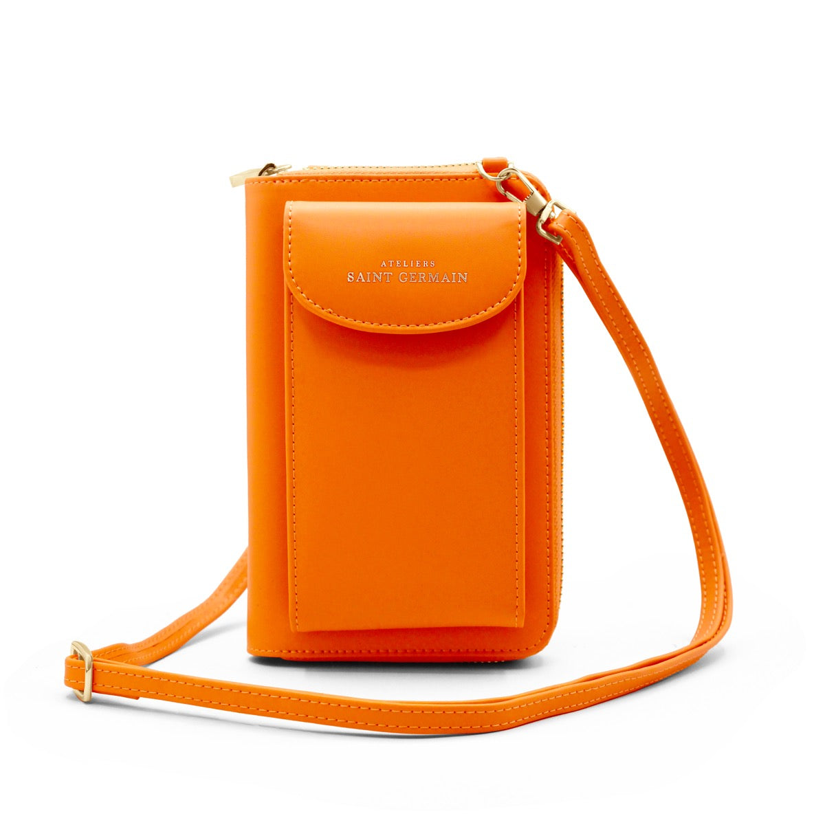 LONDON - Wallet Smartphone Crossbody Bag - ORANGE