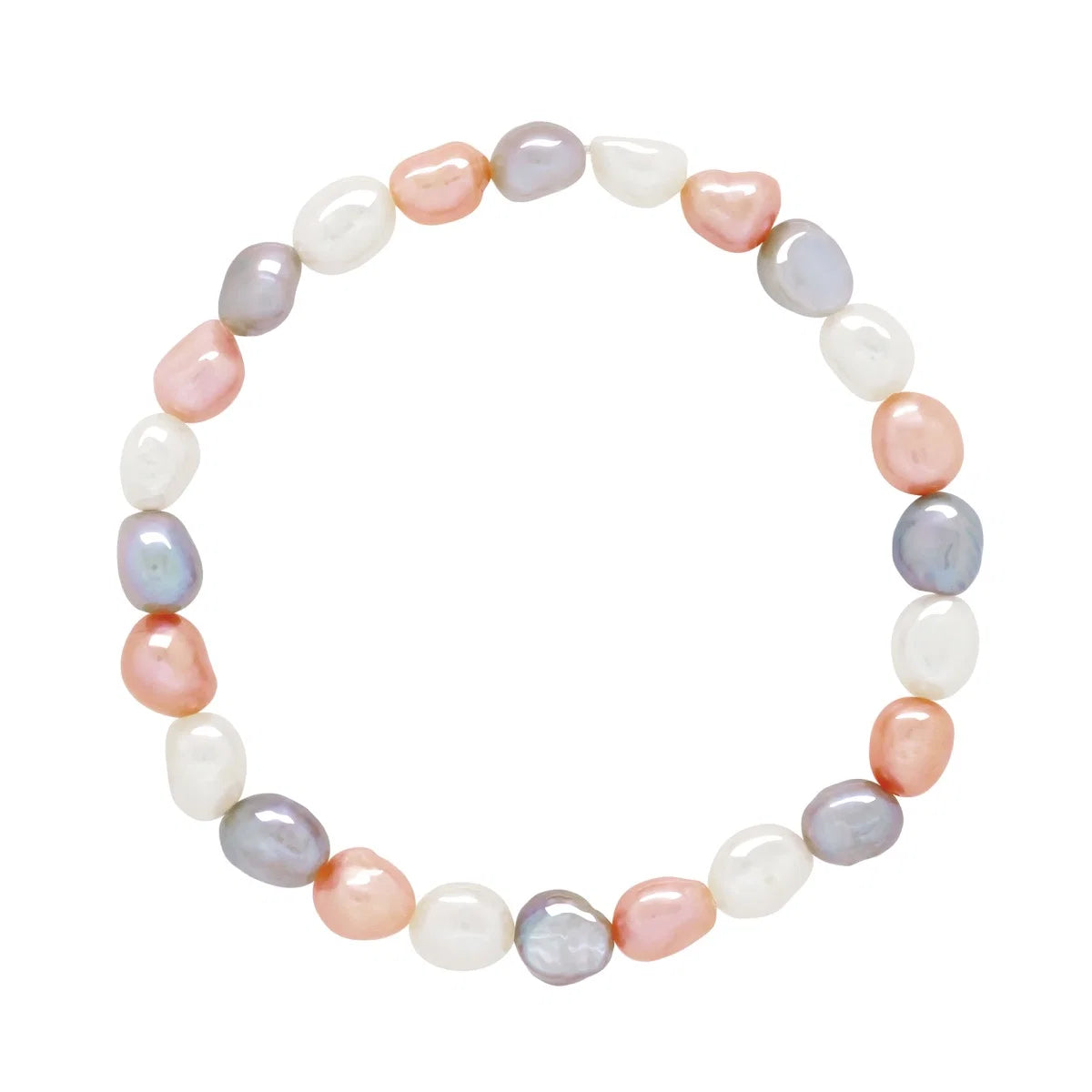 Manufacture Royale Bracelet Lucky Baroque Freshwater Pearl Lavender & Multicolour