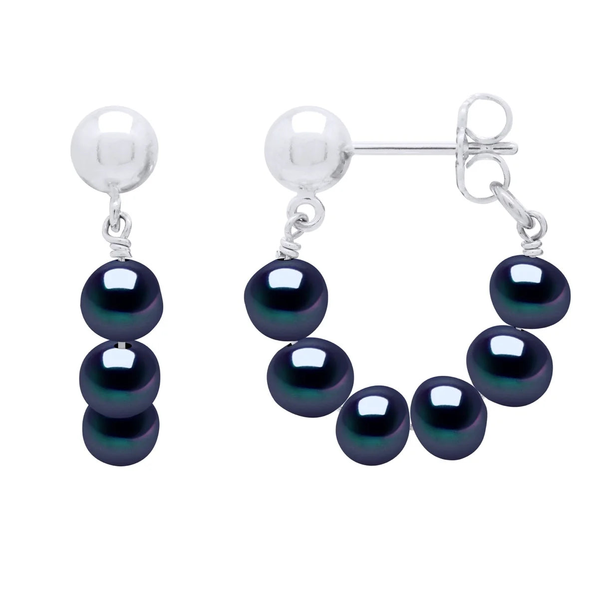 Drop Earrings 6 Pearl Drop Freshwater Pearl Sterling Silver 6-7mm Stud