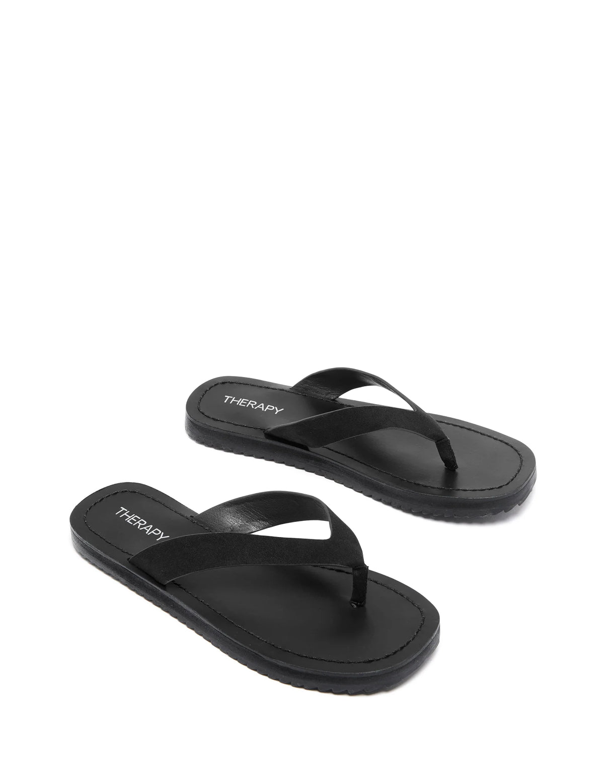 Therapy Undone Black Faux Suede