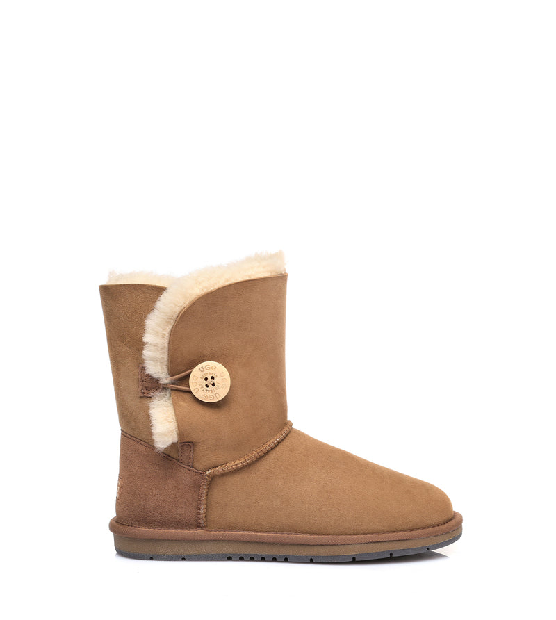 Australian Shepherd UGG Short button - Chestnut