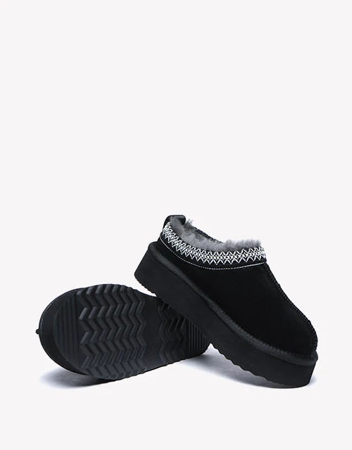 Ventus Cow Suede Platform in Black