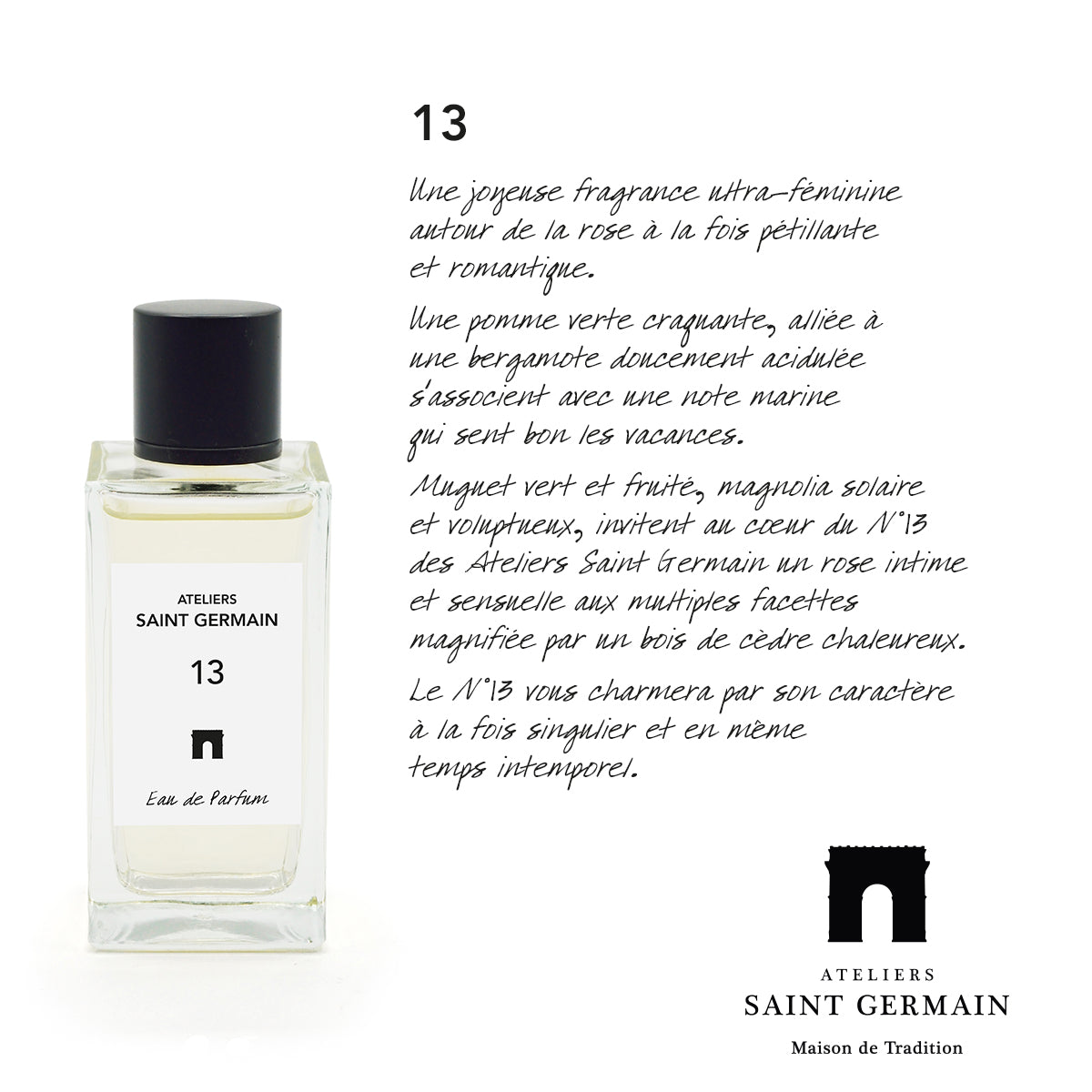 Bottle of Eau de Parfum ATELIERS SAINT GERMAIN N� 13 - 100 ml