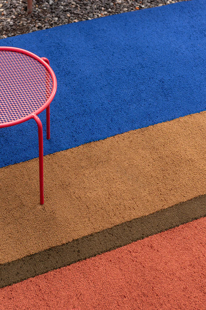 Brink & Campman Habitat Festival Stripe Blue 496518 Outdoor Rug