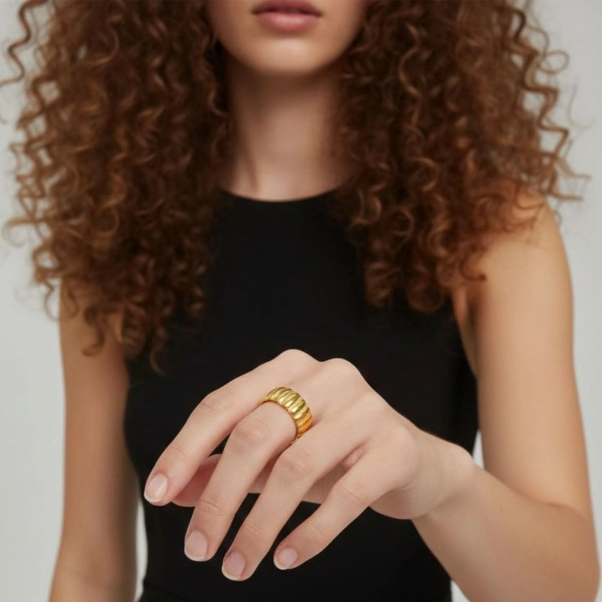 Bullion Gold Aurum Circle Gold Layered Ring