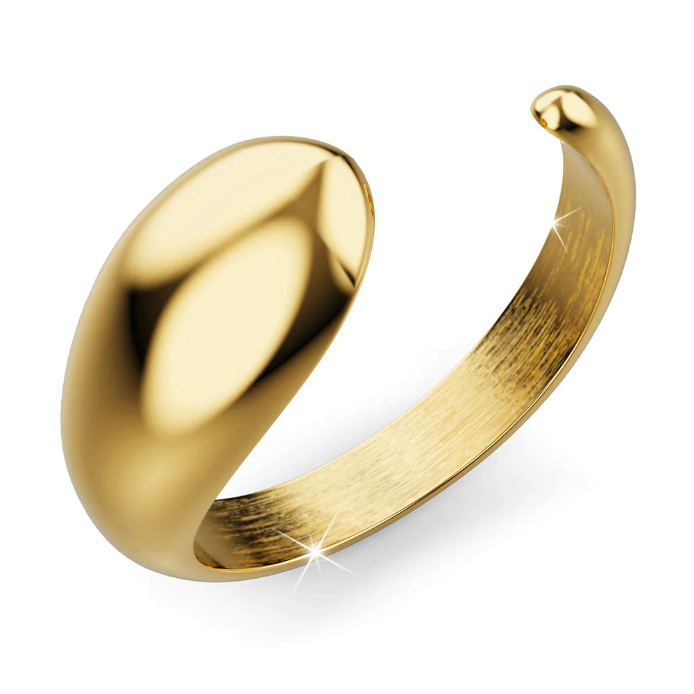 Bullion Gold Elan Irregular Open Claw Gold Ring