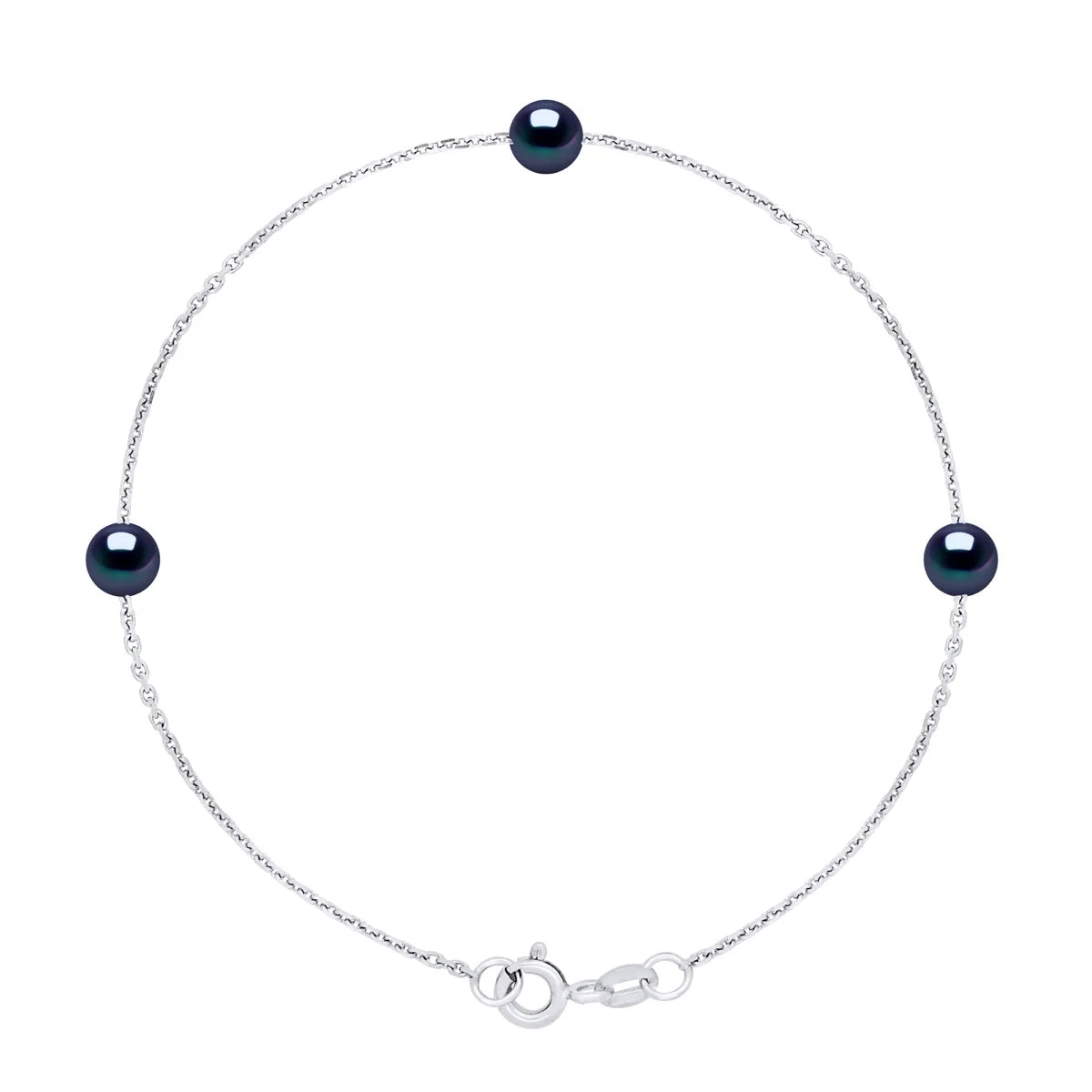 Manufacture Royale Bracelet 3 Pearl Freshwater Pearl Black