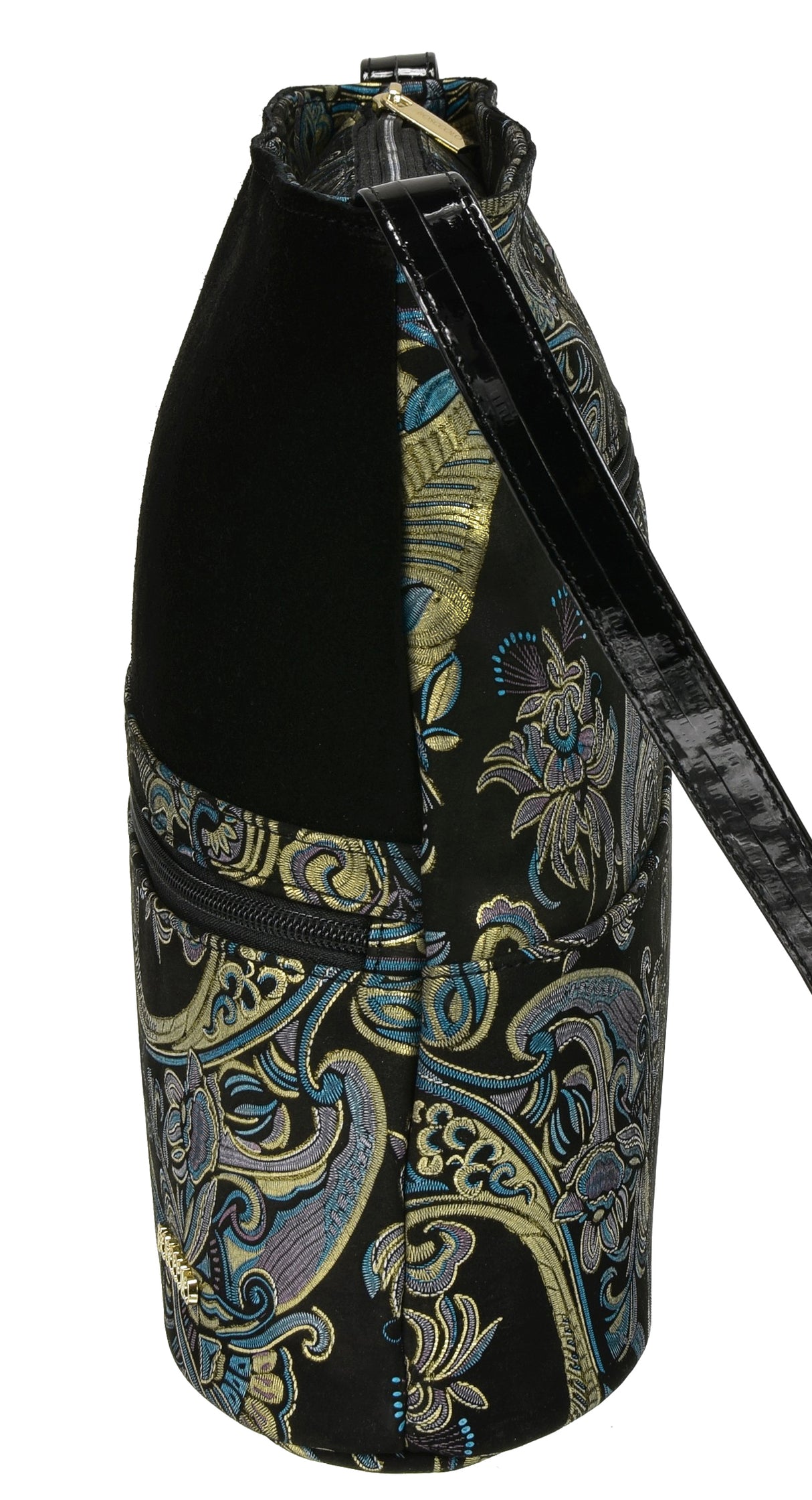 Bosccolo Flat Sack In Blue/Gold/Black