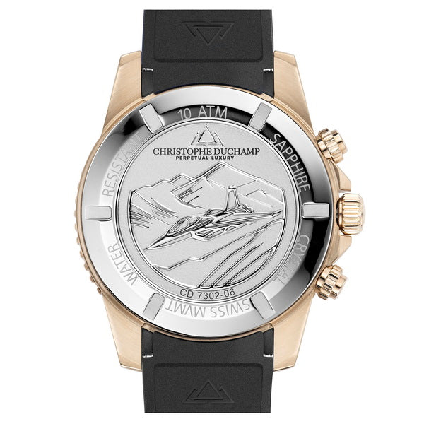 Christophe Duchamp Velocite V2 - Black Dial & FKM Rubber Strap