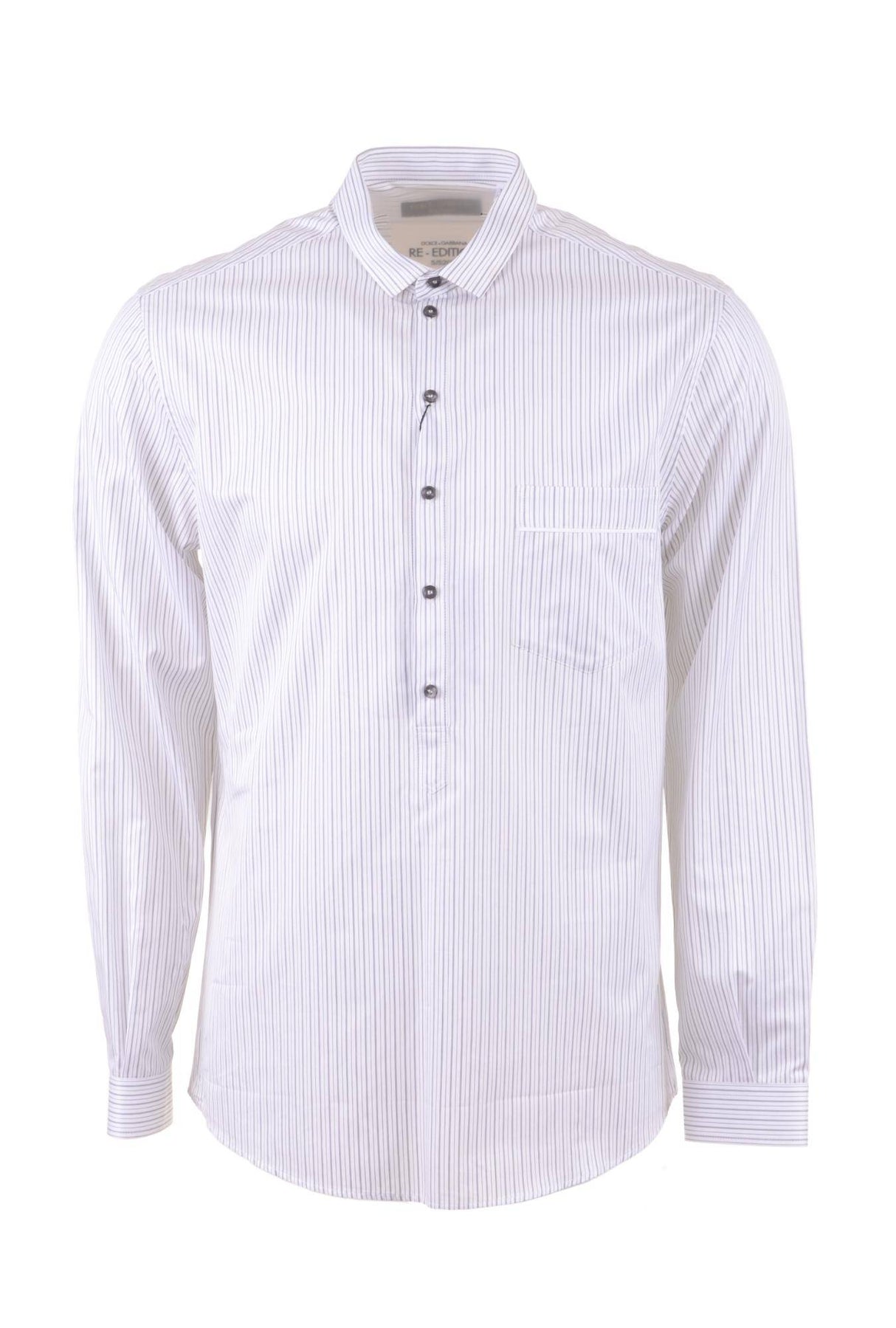Dolce & Gabbana Men Exclusive Long Sleeve Stripes Shirt