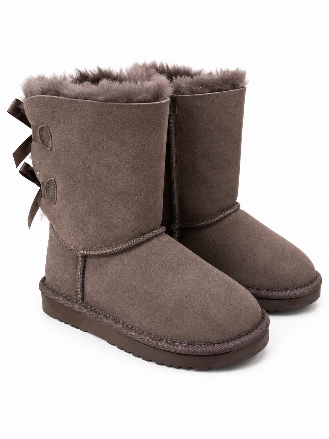 Australian Leather Ugg Classic Short Ribbon - Chocolate - AU6