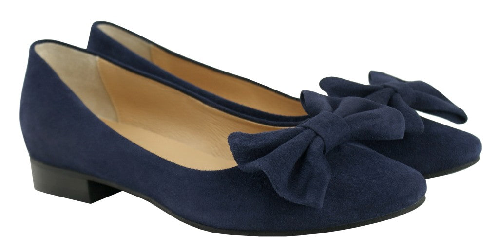 Bosccolo Womens Ballerina - Navy Blue