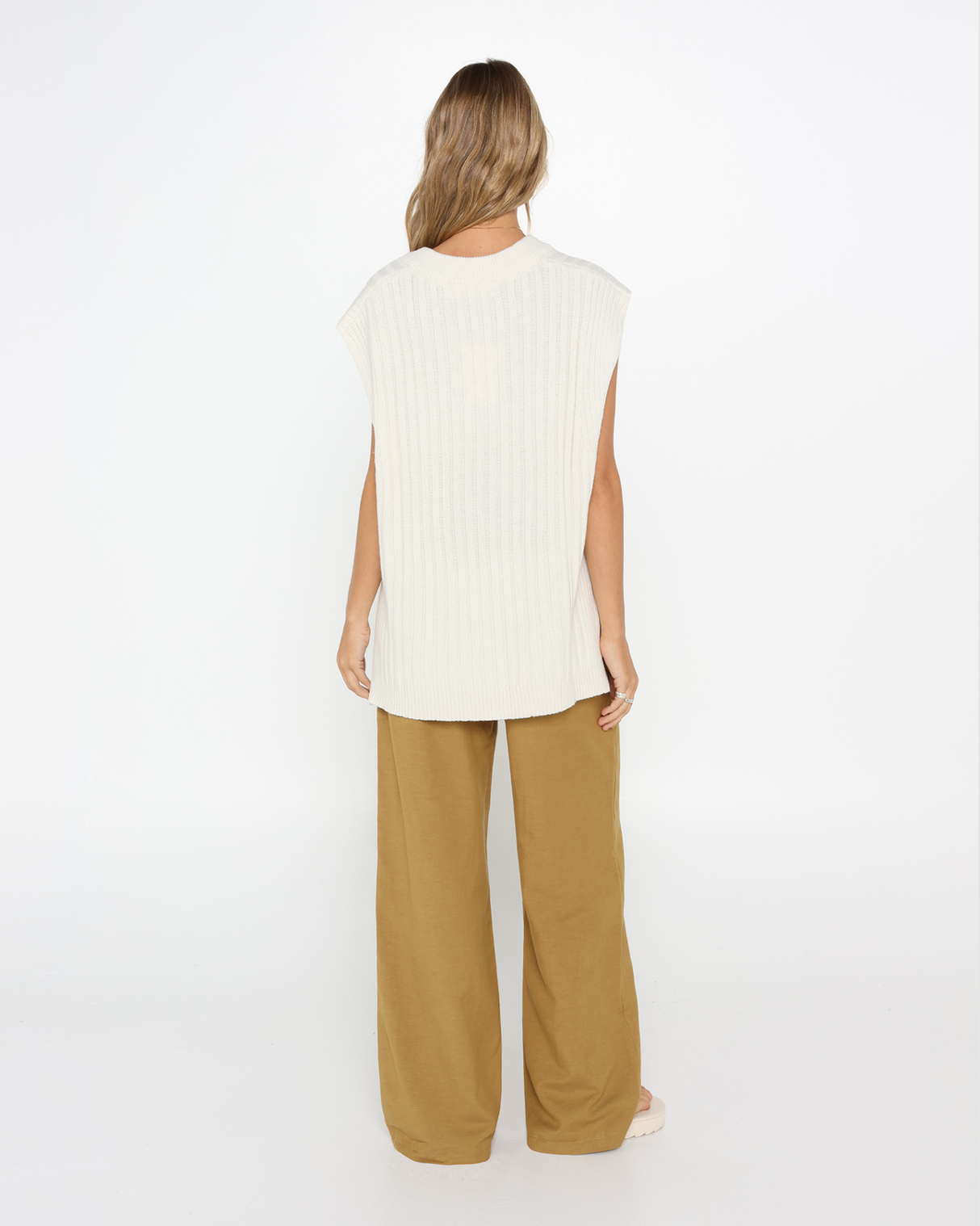 Lost In Lunar Women's Jadie Vest - Cream