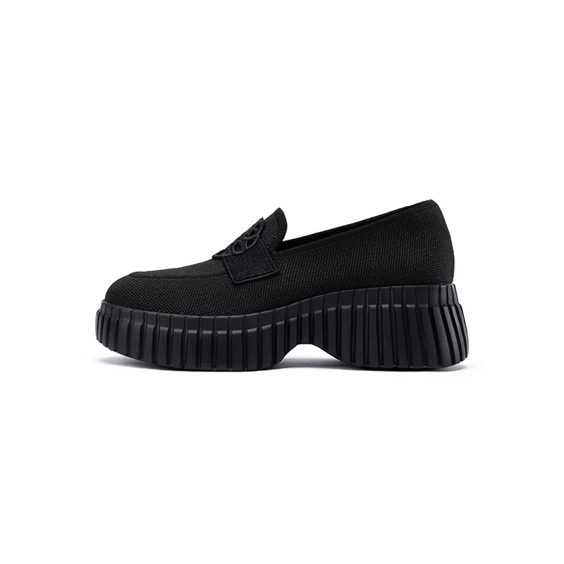 Gentleman Chunky Platform Loafers - Black