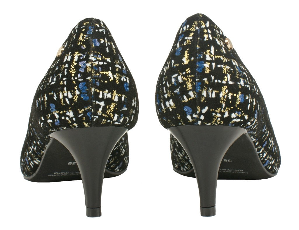 Bosccolo Womens High Heels - Black/Blue