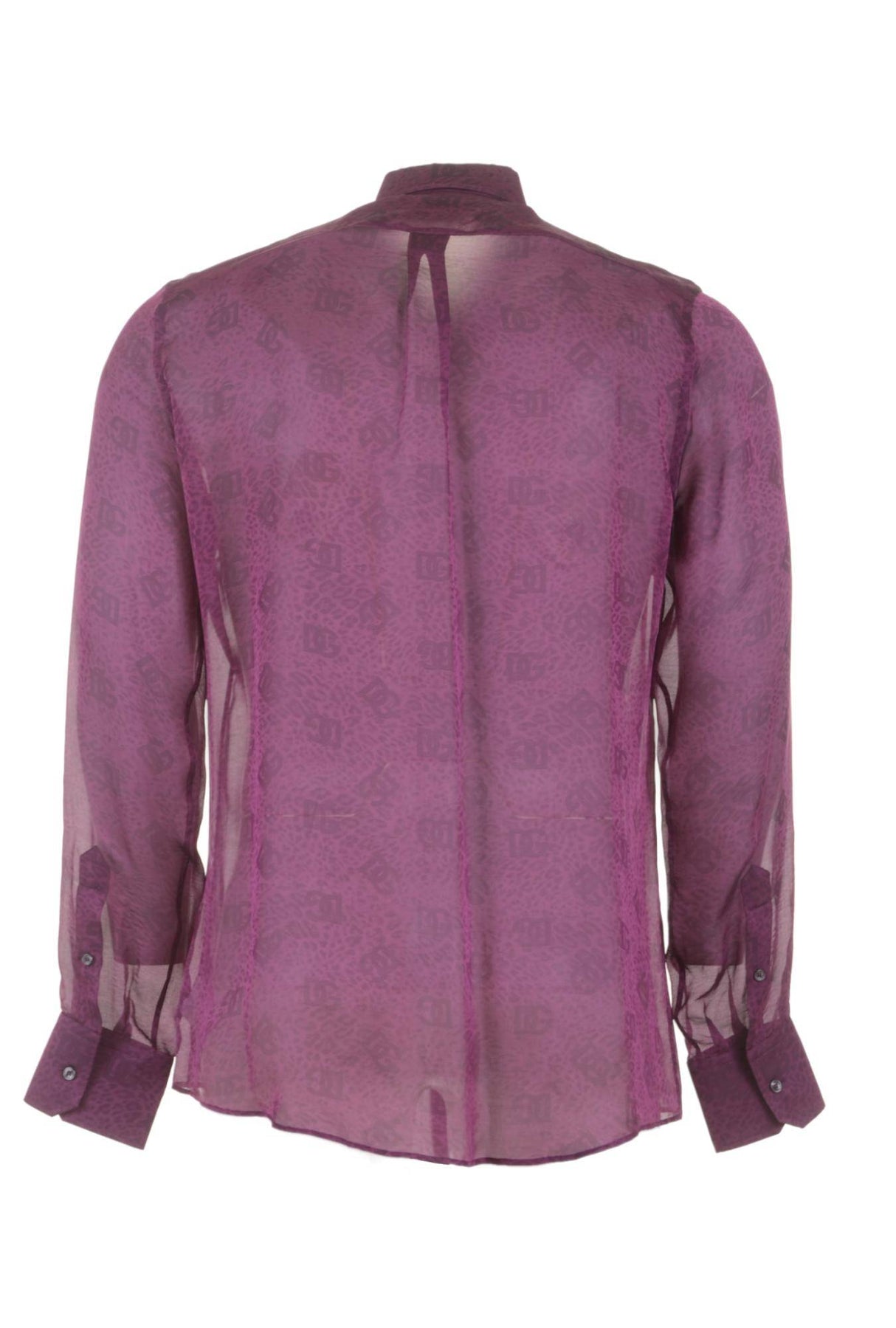 Dolce & Gabbana Men Animal Print Long Sleeve Shirt