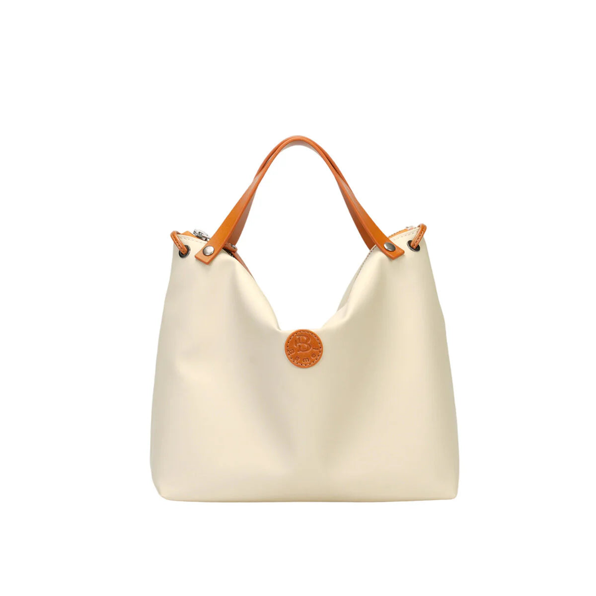 BAMEI Cordura Ballistic Nylon Slouchy Tote Bag - Cream