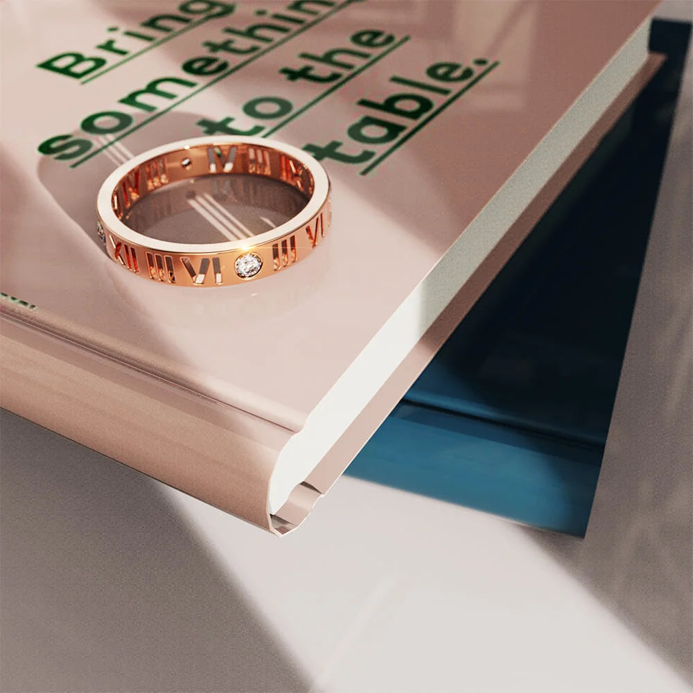 Bullion Gold Roman Reign Ring