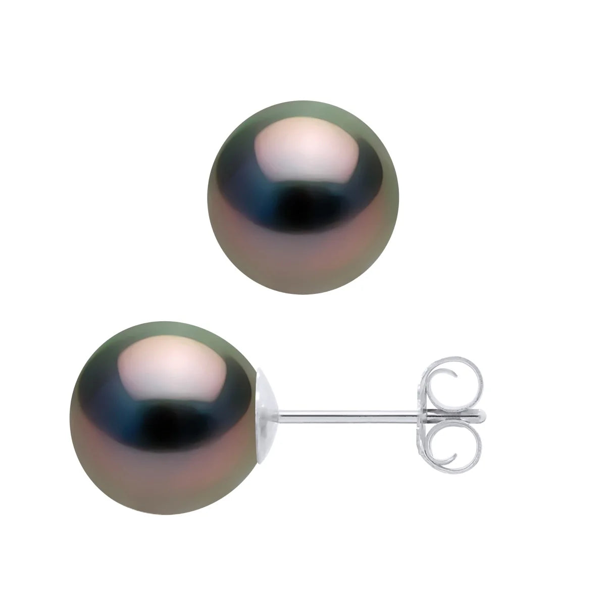 Manufacture Royale Earrings Tahitian Pearl White Gold 8-9mm