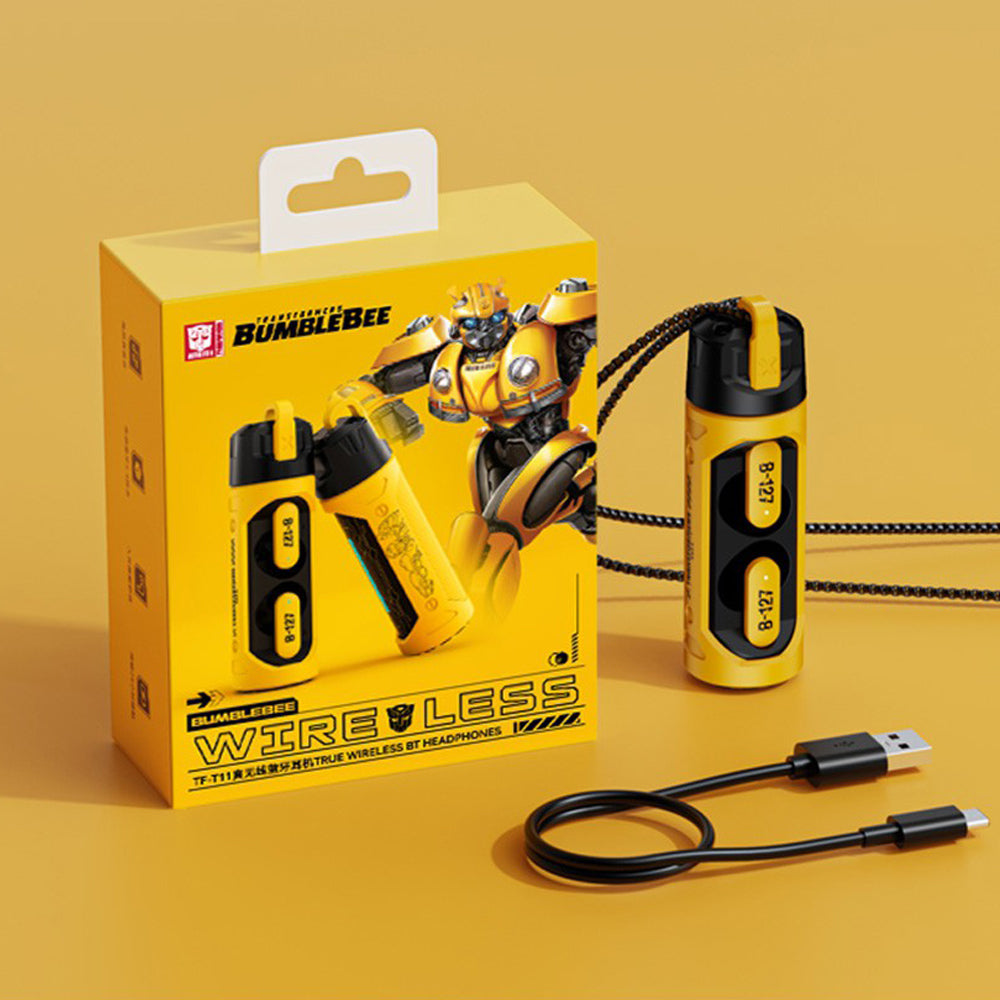 Transformers TWS Wireless Earbud Low Latency Earphones Bluetooth V5.4 TF-T11 - Yellow