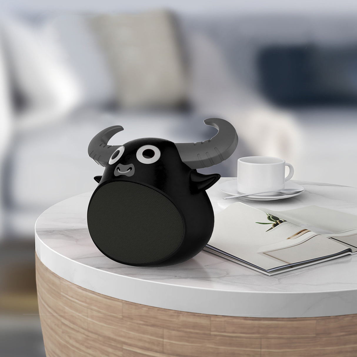 Fitsmart Bluetooth Animal Face Speaker - Black