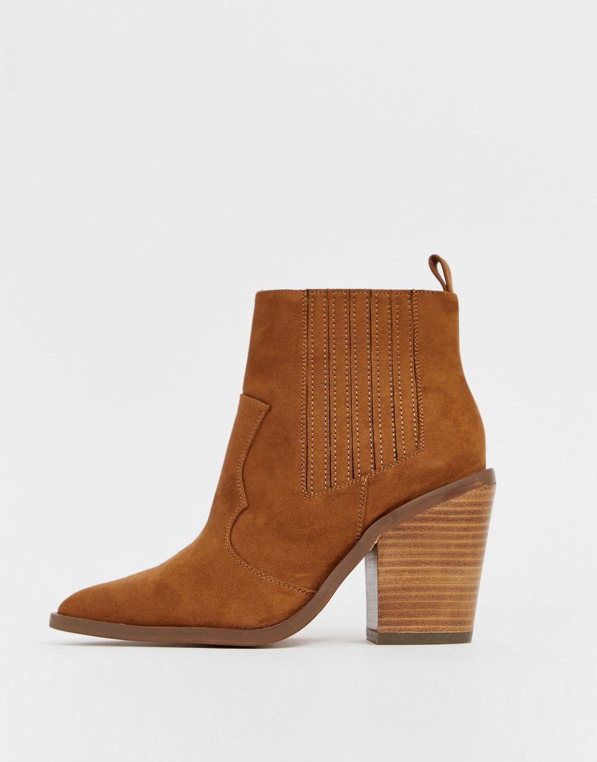 Asos Design Wide Fit Elliot Western Ankle Boots